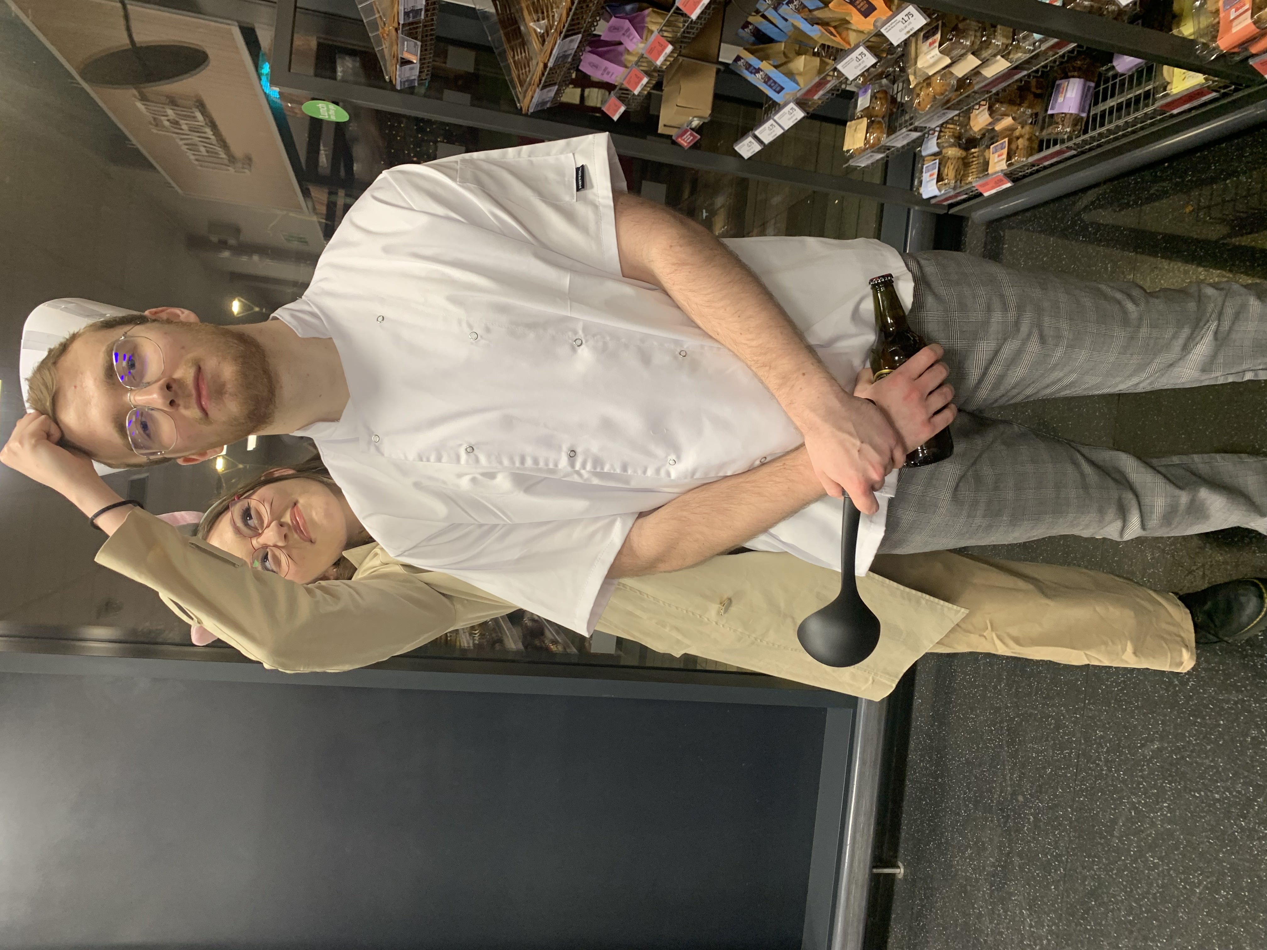 We dressed up as ratatouille for halloween :)