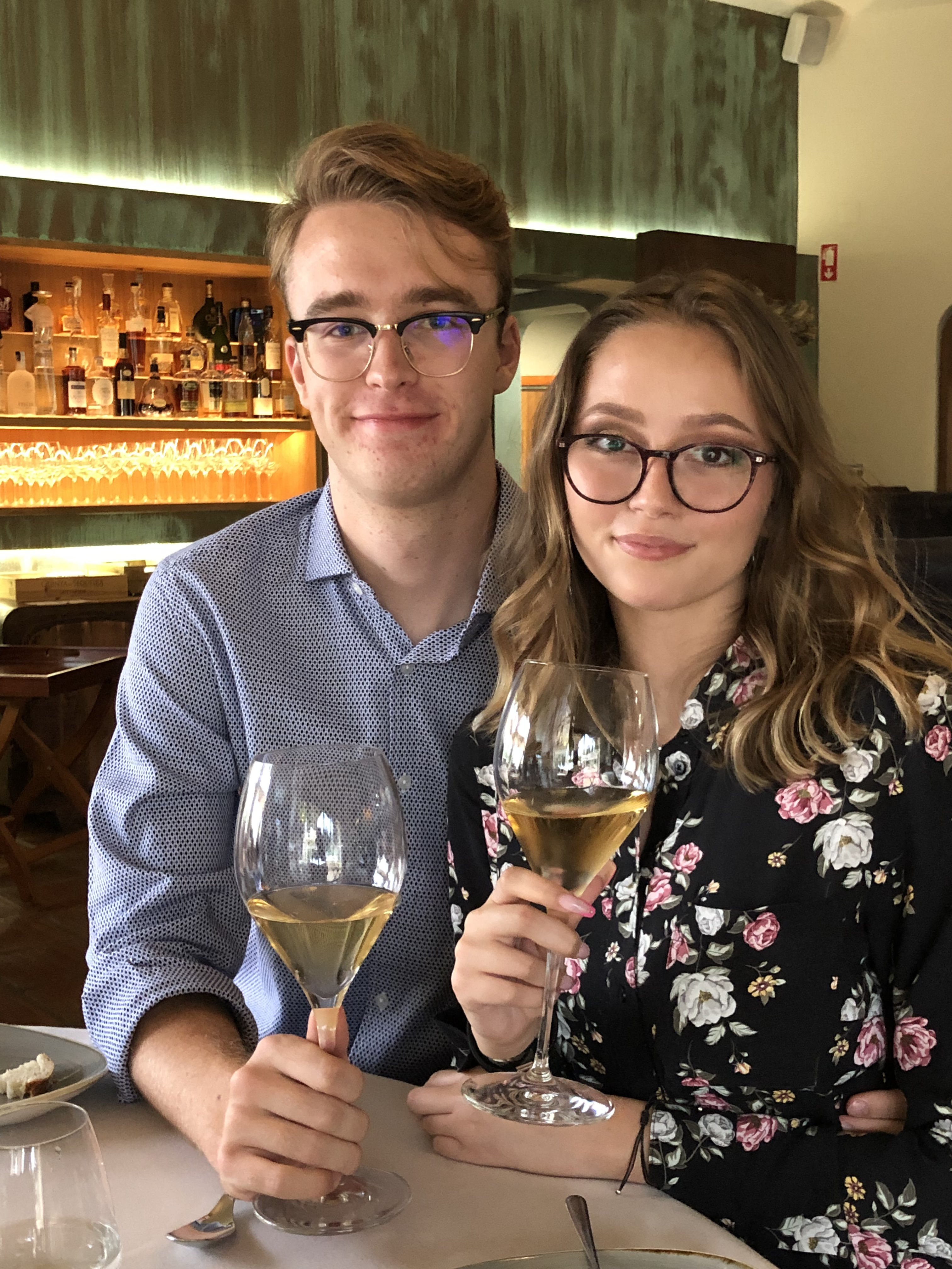 We had our first dinner together (your first bichelin *)