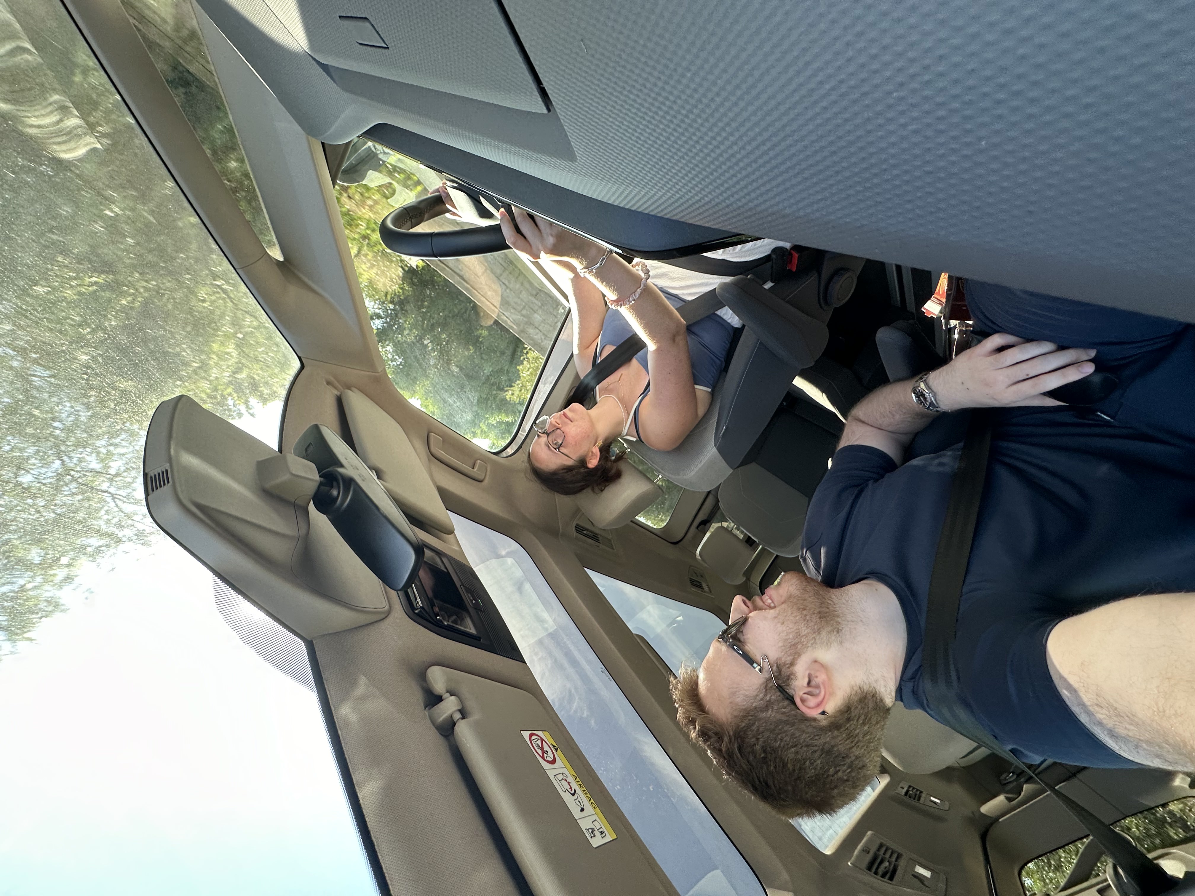 … and more scared driving a massive TANK.